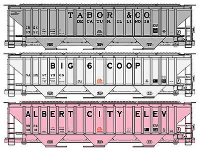 Accurail 8055 HO Scale 4750 HOpper Co-Op 3#Set