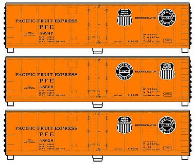 Accurail 8059 HO Scale 40'Steel Reefer Pfe 3#Set