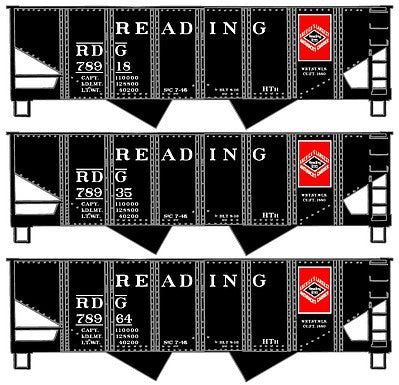 Accurail 8089 HO Scale Usra Twin HOppers Reading 3