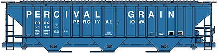 Accurail 80912 HO Scale Ps Cvd HOpper Percival Grai