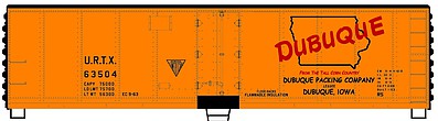 Accurail 80931 HO Scale 40' Stl Reefer Dubuque
