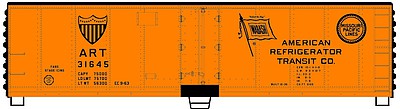 Accurail 80933 HO Scale 40' Stl Reefer Art