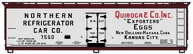 Accurail 80962 HO Scale 40'Wd Dairy Rfr Quiroga Egg