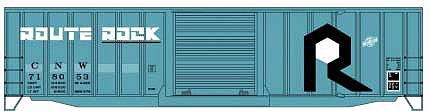Accurail 81121 HO Scale 50'Ext Ps Boxcar Ri C&Nw