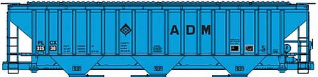 Accurail 81143 HO Scale Ps Cvd HOpper Adm