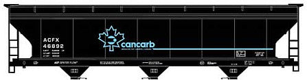 Accurail 81161 HO Scale Acf Covered HOpper Cancarb Top