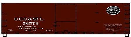 Accurail 81171 HO Scale 40' Double Sheath Wood Boxcar Ccc&Stl