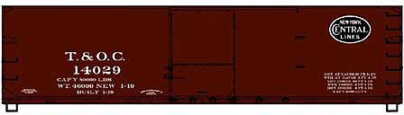 Accurail 81172 HO Scale 40' Double Sheath Wood Boxcar T&Oc
