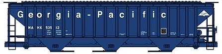 Accurail 81273 HO Scale Ps Cvd HOpper Georgia Pacific