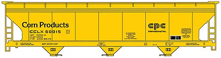 Accurail 81371 HO Scale 3-Bay Acf Cvd HOpper Priv Owner Corn