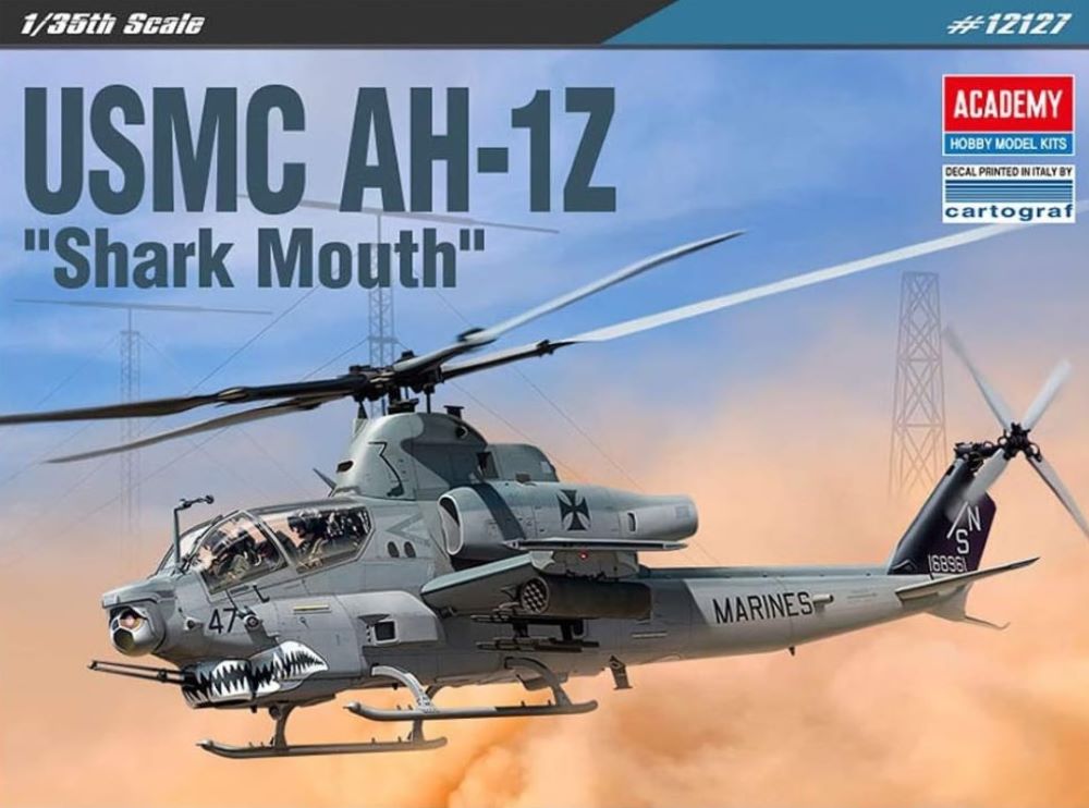 Academy 12127 1/35 AH1Z Shark Mouth USMC Attack Helicopter