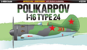 Academy 12314 1/48 Polikarpov I16 Type 24 Fighter (Special Edition)