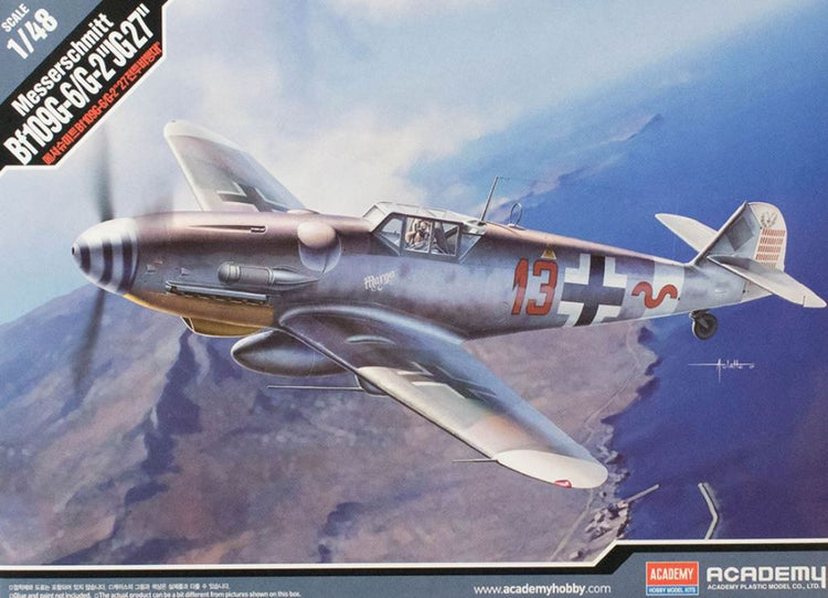 Academy 12321 1/48 WWII Bf109G6/G2 JG27 Luftwaffe Fighter