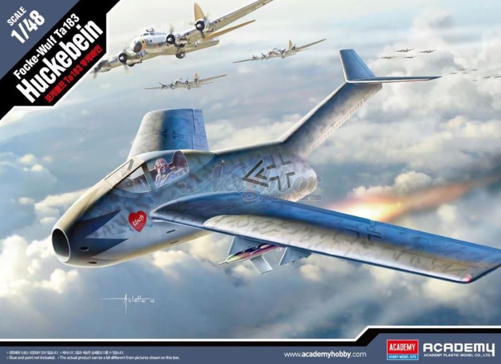 Academy 12327 1/48 WWII Focke Wulf TA183 Huckebein German Fighter