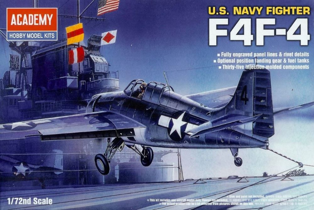 Academy 12451 1/72 F4F4 Wildcat USN Fighter