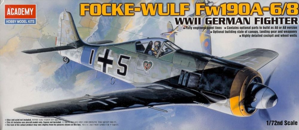 Academy 12480 1/72 Fw190A6/8 Butcher Fighter