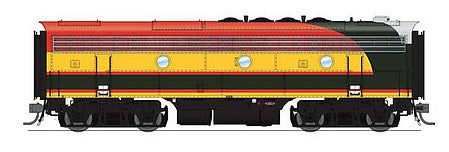 Broadway Limited 6687 HO Scale EMD F7B - Sound and DCC - Paragon4 -- Kansas City Southern 33B (Southern Belle Passenger, red, yellow, black)