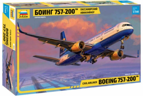 Zvezda 7032 1/144 B757-200 Commercial Airliner