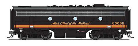 Broadway Limited 6689 HO Scale EMD F7B - Sound and DCC - Paragon4 -- Northern Pacific 6008C (Pine Tree, black, yellow)