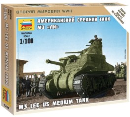 Zvezda 6264 1/100 US M3 Lee Tank (Snap)