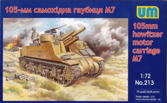 Unimodel 213 1/72 M7 105mm Howitzer Motor Carriage Tank