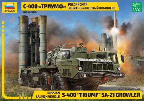 Zvezda 5068 1/72 Russian S400 Triumf SA21 Growler Missile Launch Vehicle