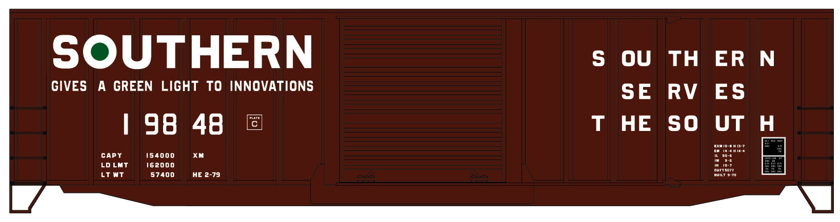 Accurail 56031 Ho 50'Exp Steel Boxcar Sr