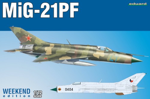 Eduard 7455 1/72 MiG21PF Soviet Cold War Jet Fighter (Wkd Edition Plastic Kit)