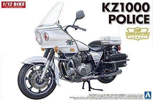Aoshima 54598 1/12 Kawasaki KZ1000 Police Motorcycle