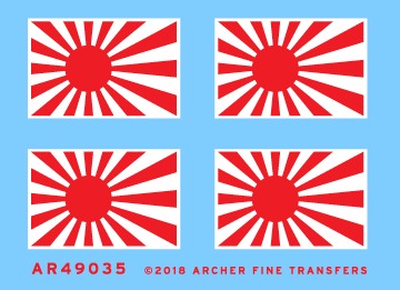 Archer Fine Transfers 49035 1/48 Japanese Naval Ensigns (2) (D)
