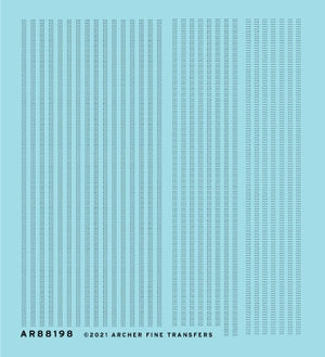 Archer Fine Transfers 88198 Surface Details: 1/72 Triple Row Rivets for Aircraft (D)