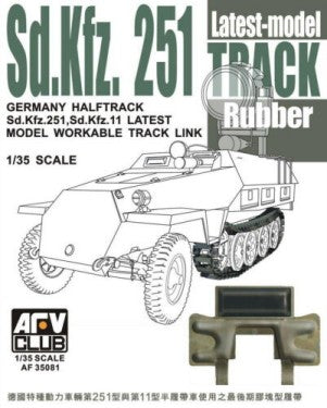 AFV Club 35081 1/35 SdKfz 251 Late Workable Rubber Track Links (D)