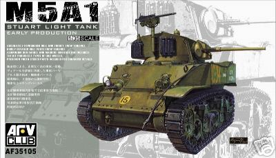 AFV Club 35105 1/35 M5A1 Stuart Light Early Tank