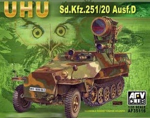 AFV Club 35116 1/35 UHU SdKfz 251/20 Ausf D Infrared Searchlight Carrier
