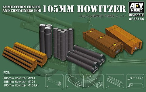 AFV Club 35184 1/35 Ammo Crates & Containers for 105mm Howitzer