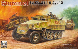 AFV Club 35278 1/35 German Stummel SdKfz 251/9 Ausf D 7.5cm KwK 37 Low Velocity Early Halftrack