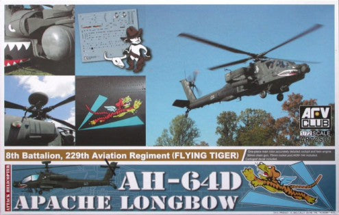 AFV Club 72S01 1/72 AH64D Apache Longbow 8th Battalion, 229th Aviation Rgmt Flying Tiger Attack Helicopter