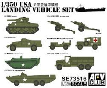 AFV Club 73516 1/350 WWII US Army Landing Vehicle Set (9)
