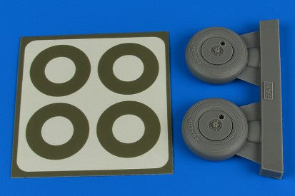 Aires 2237 1/32 Spitfire Mk IX Wheels (Covered) & Paint Masks For TAM