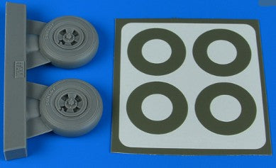 Aires 2241 1/32 Spitfire Mk IX 4-Spoke Wheels & Paint Masks For TAM (D)