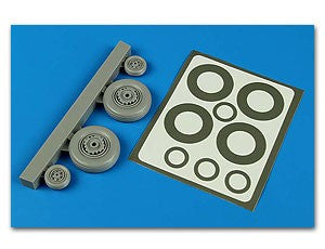 Aires 4593 1/48 S2F Tracker Wheels & Paint Masks For KIN