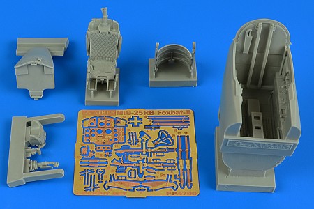 Aires 4790 1/48 MiG25 Foxbat  Cockpit Set For ICM