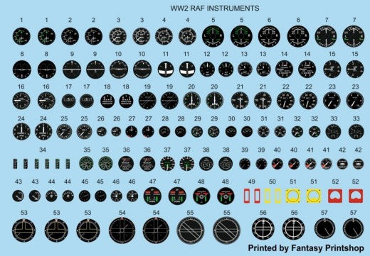 Airscale 3204 1/32 WWII RAF Instrument Dials (Decal)