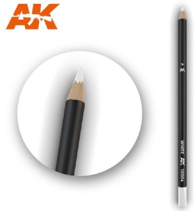 AK Interactive 10004 Weathering Pencils: White (5/Bx)