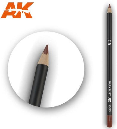 AK Interactive 10013 Weathering Pencils: Dark Rust (5/Bx)