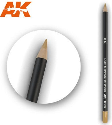 AK Interactive 10016 Weathering Pencils: Light Chipping for Wood (5/Bx)