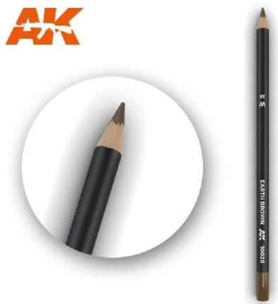 AK Interactive 10028 Weathering Pencils: Earth Brown (5/Bx)