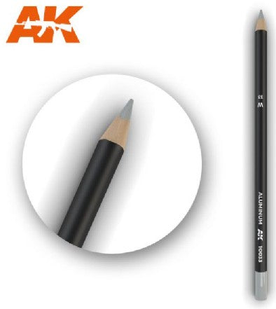 AK Interactive 10033 Weathering Pencils: Aluminum (5/Bx)