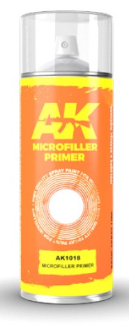 AK Interactive 1018 Microfiller Lacquer Primer 150ml Spray