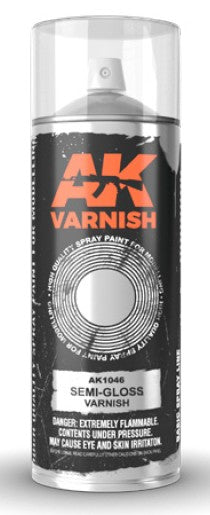 AK Interactive 1046 Semi-Gloss Lacquer Varnish 400ml Spray